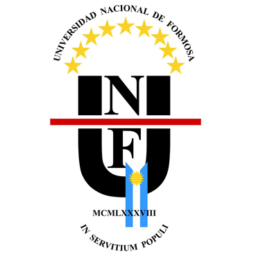 Logo de la Universidad Nacional de Formosa con estrellas y emblema