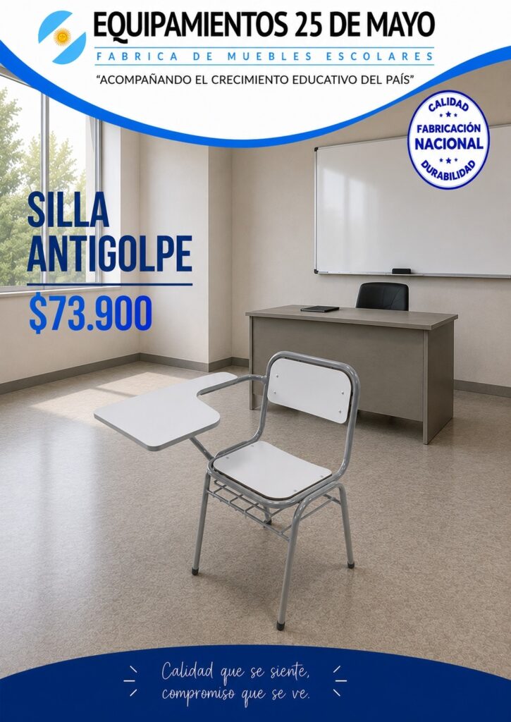 Silla antigolpe escolar de oferta a $73.900 de Equipamientos 25 de Mayo